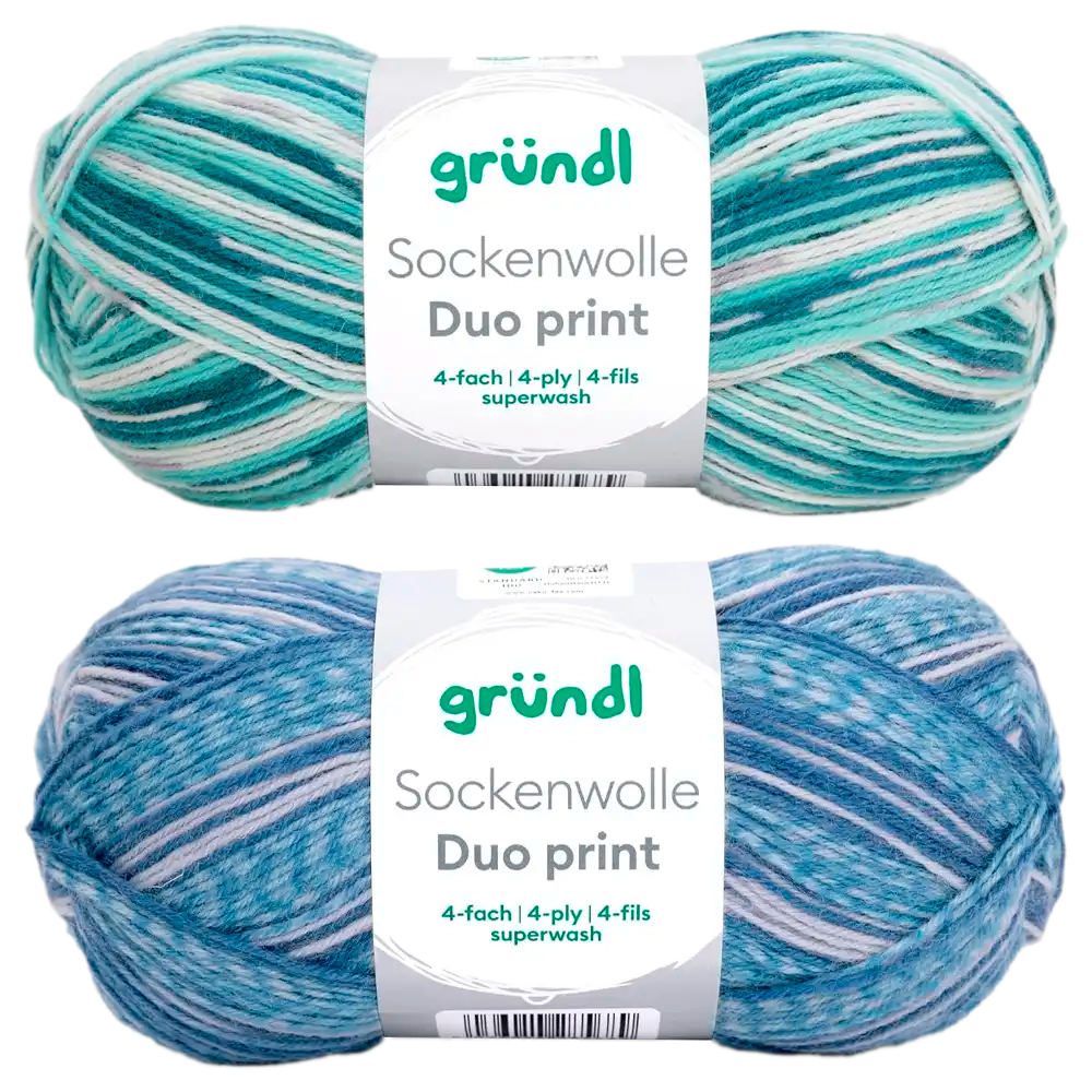 #Farbe_Gründl Duo Sockenwolle | 6226-01