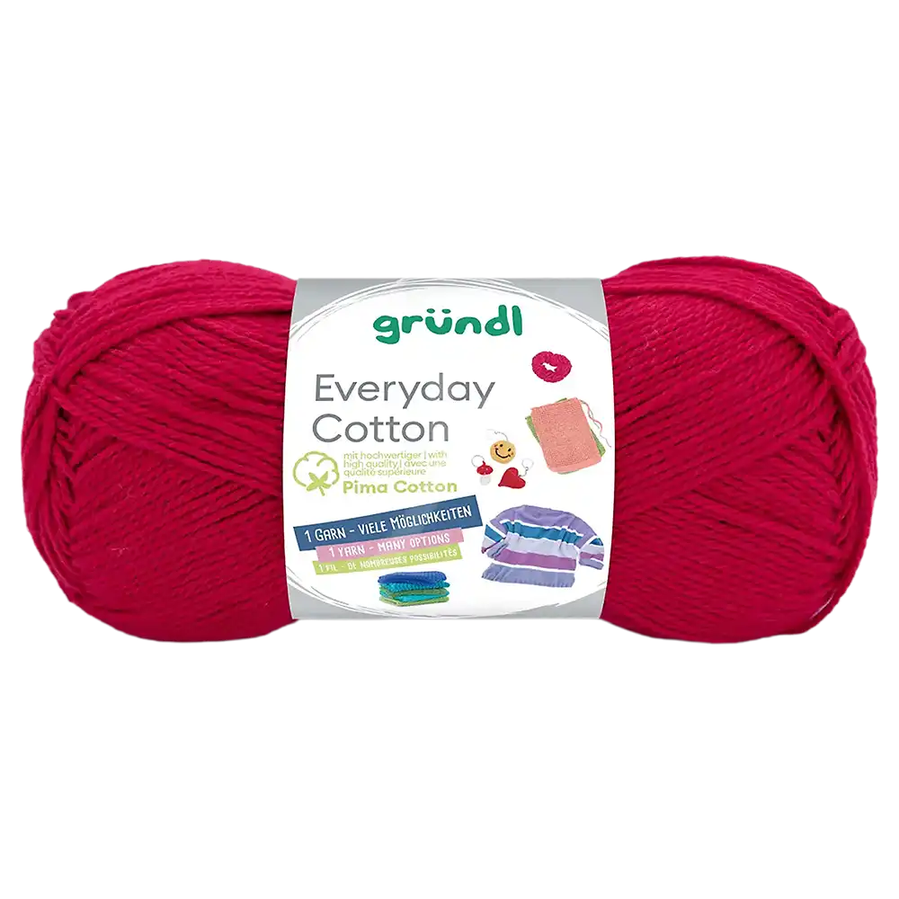 #Farbe_Gründl Everyday Cotton | 02 Tomatenrot