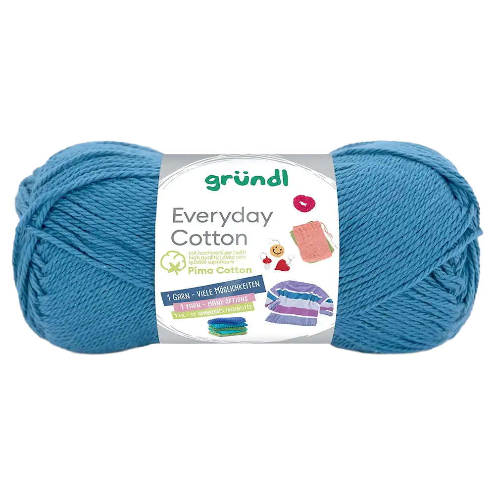 #Farbe_Gründl Everyday Cotton | 12 Ozeanblau