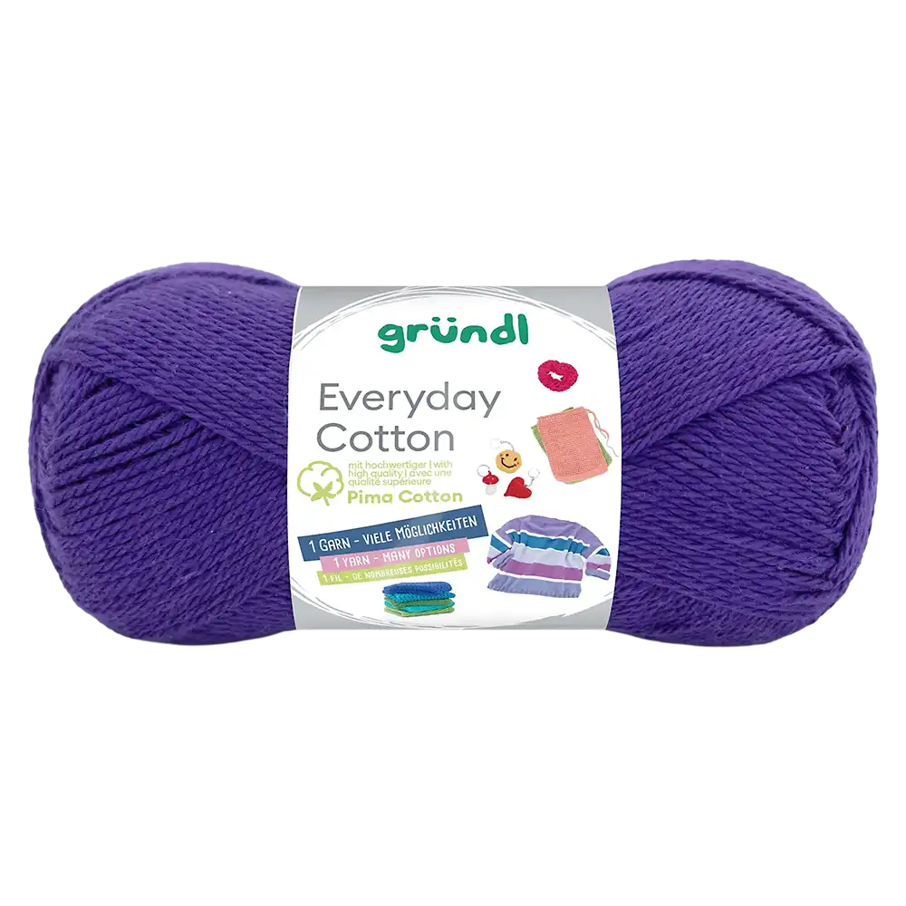 #Farbe_Gründl Everyday Cotton | 17 Violett