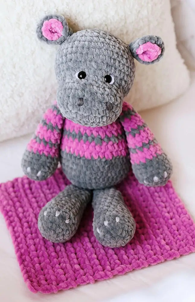 Nilpferd Nelly (Häkelset)