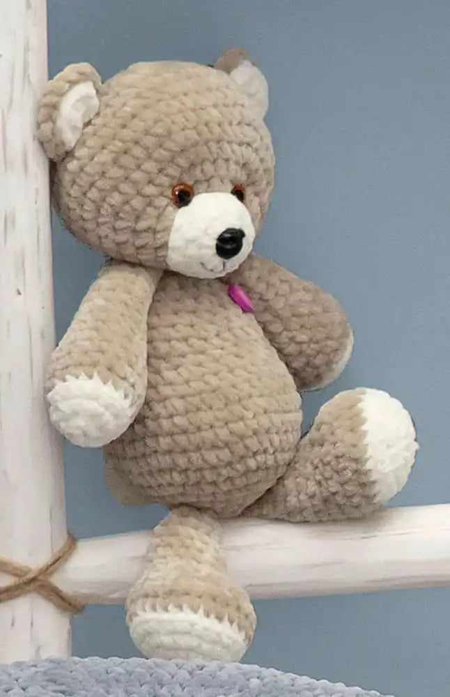 Teddybär mit Herz (Häkelset)