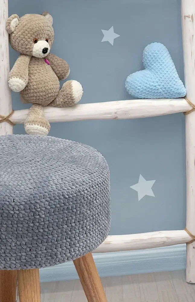 Teddybär mit Herz (Häkelset)