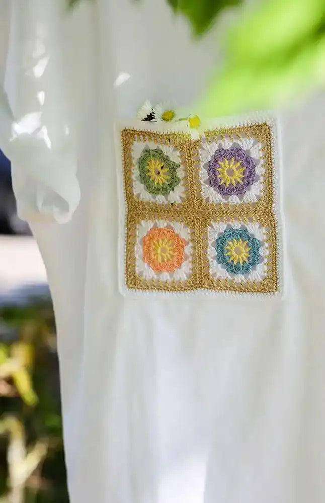 Granny Squares als Dekoelement (Häkelset)