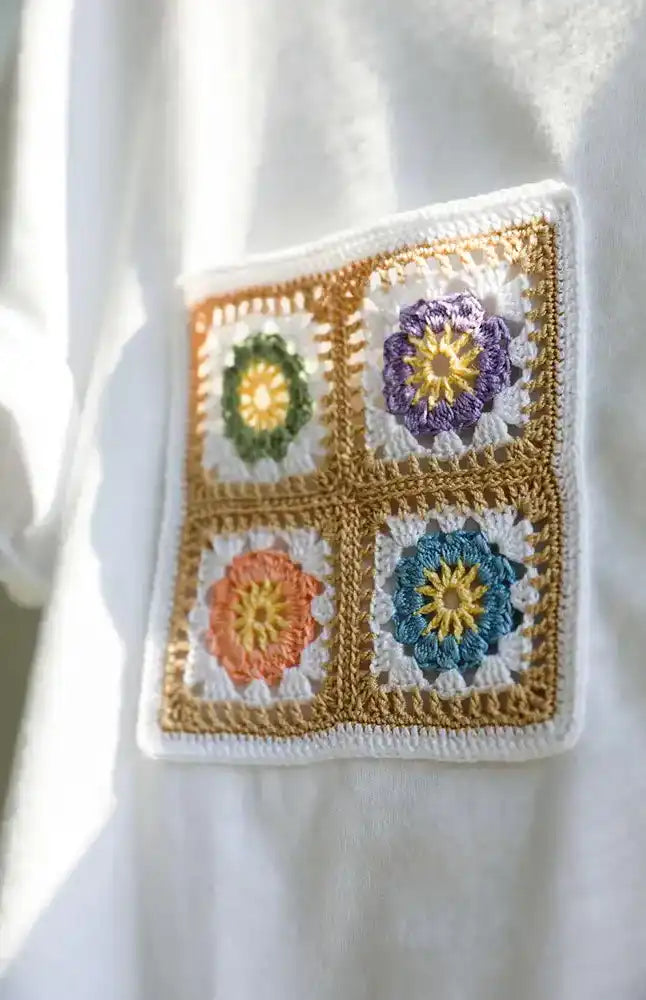 Granny Squares als Dekoelement (Häkelset)