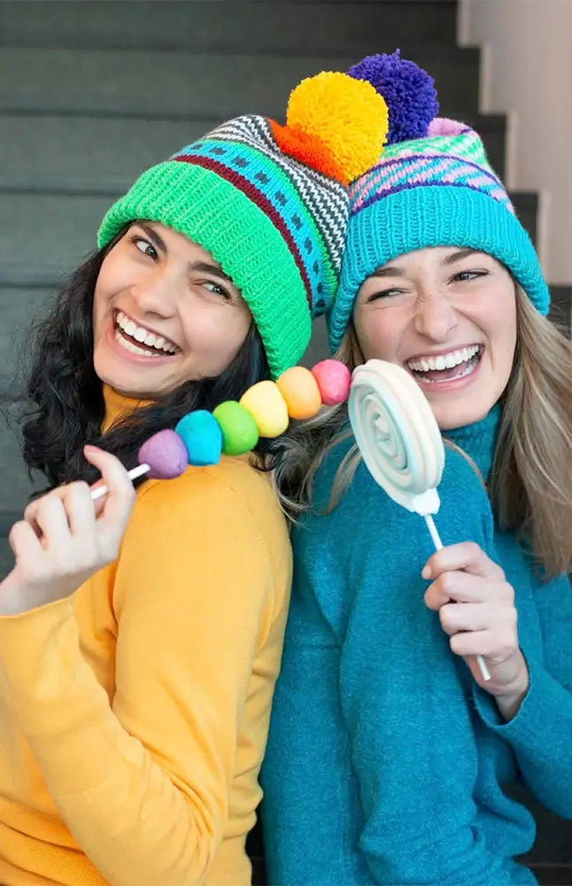 Bunte Mützen (Strickset)