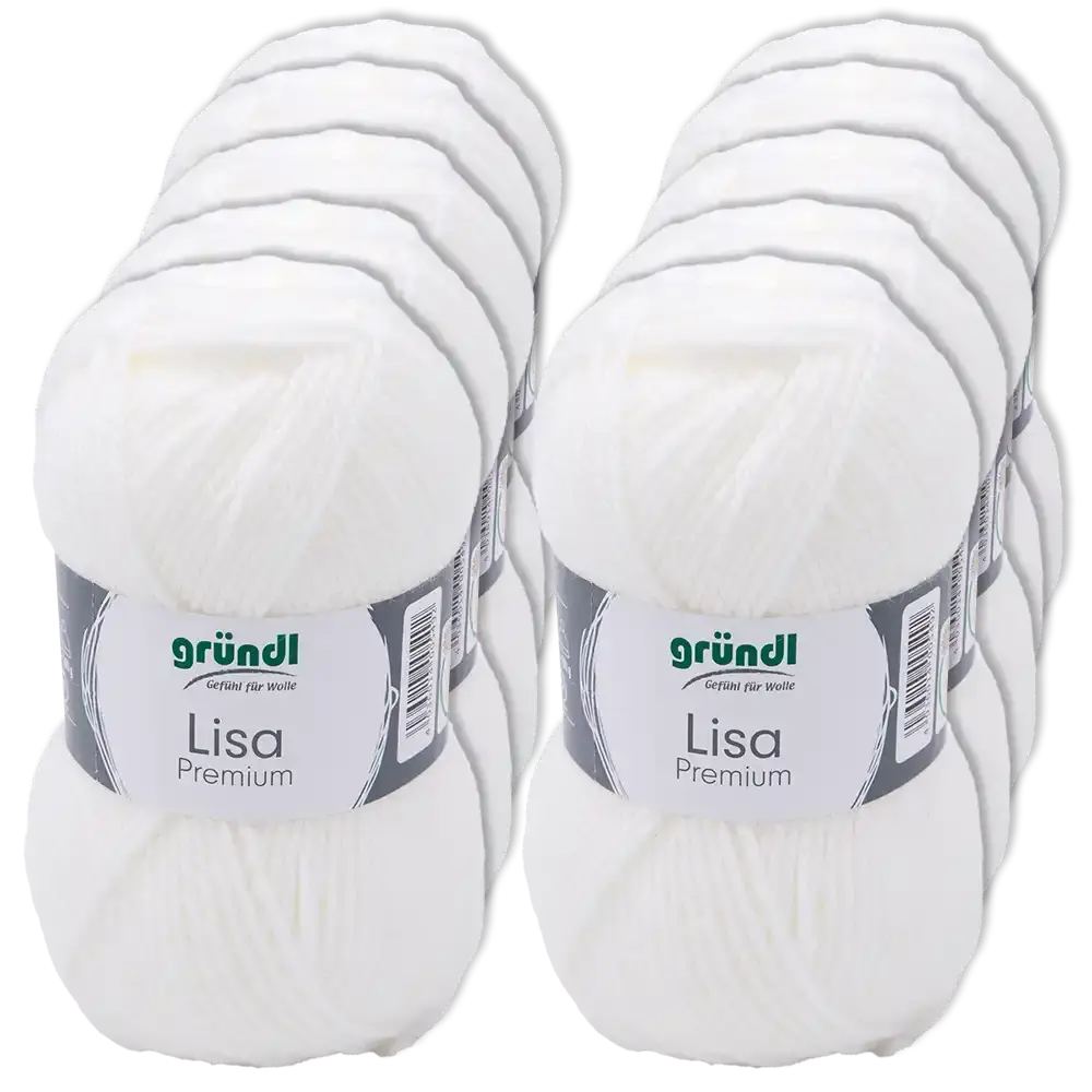 #Farbe_Gründl Lisa Premium Uni | 01 Weiß