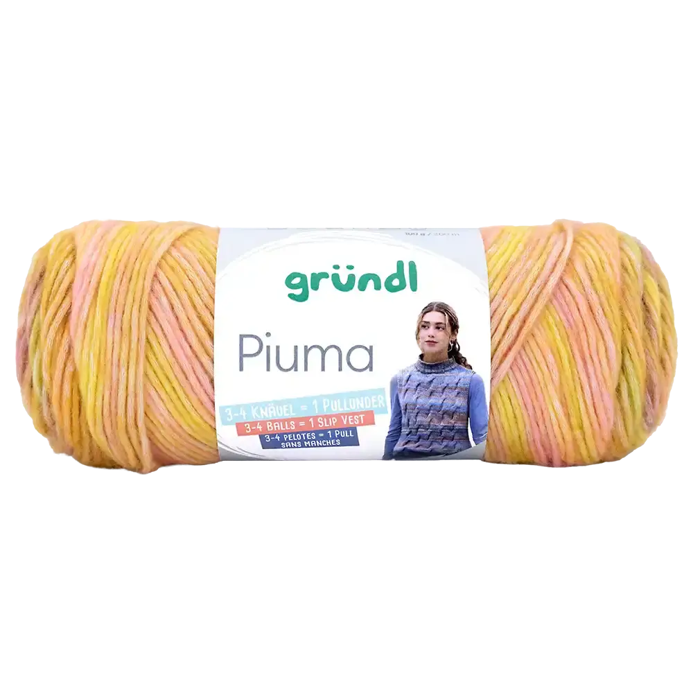 #Farbe_Gründl Piuma | 01 Honiggelb-Orange-Rose