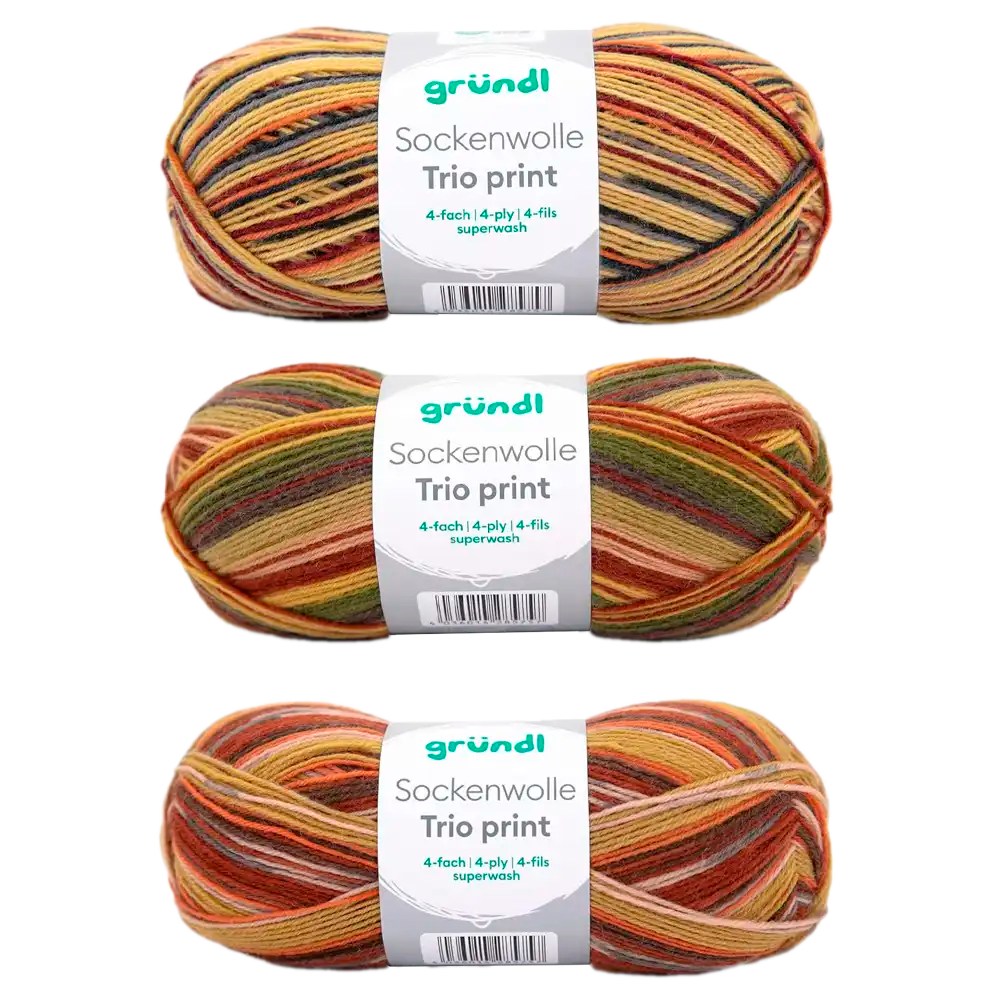 #Farbe_Gründl Trio Sockenwolle | 6229-04