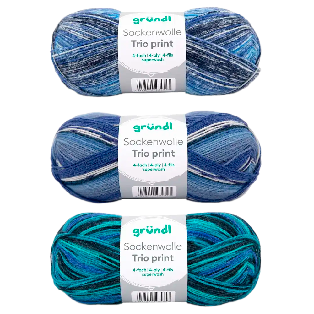 #Farbe_Gründl Trio Sockenwolle | 6229-05
