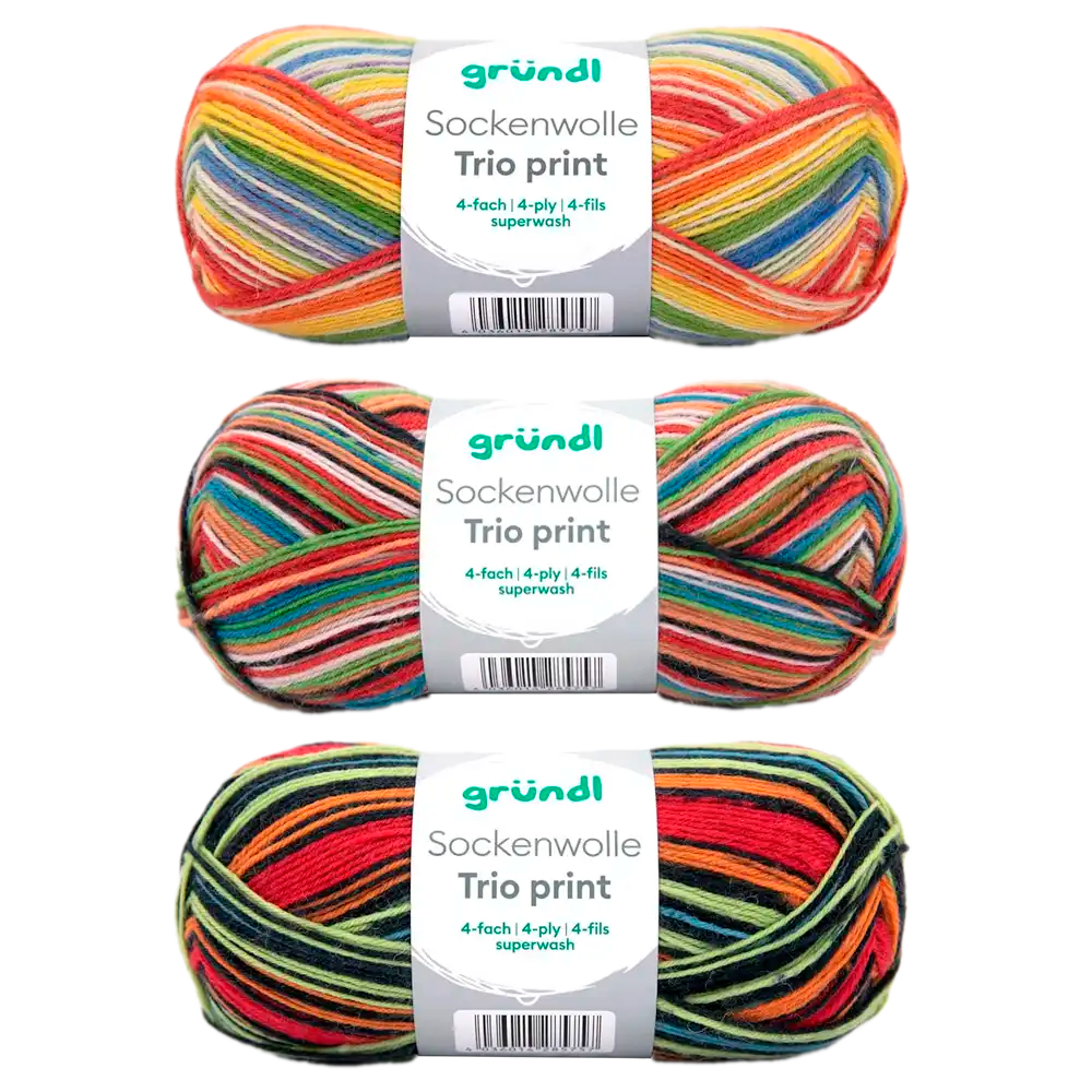#Farbe_Gründl Trio Sockenwolle | 6229-06