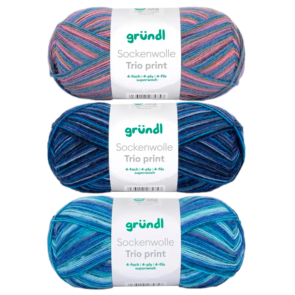 #Farbe_Gründl Trio Sockenwolle | 6229-10