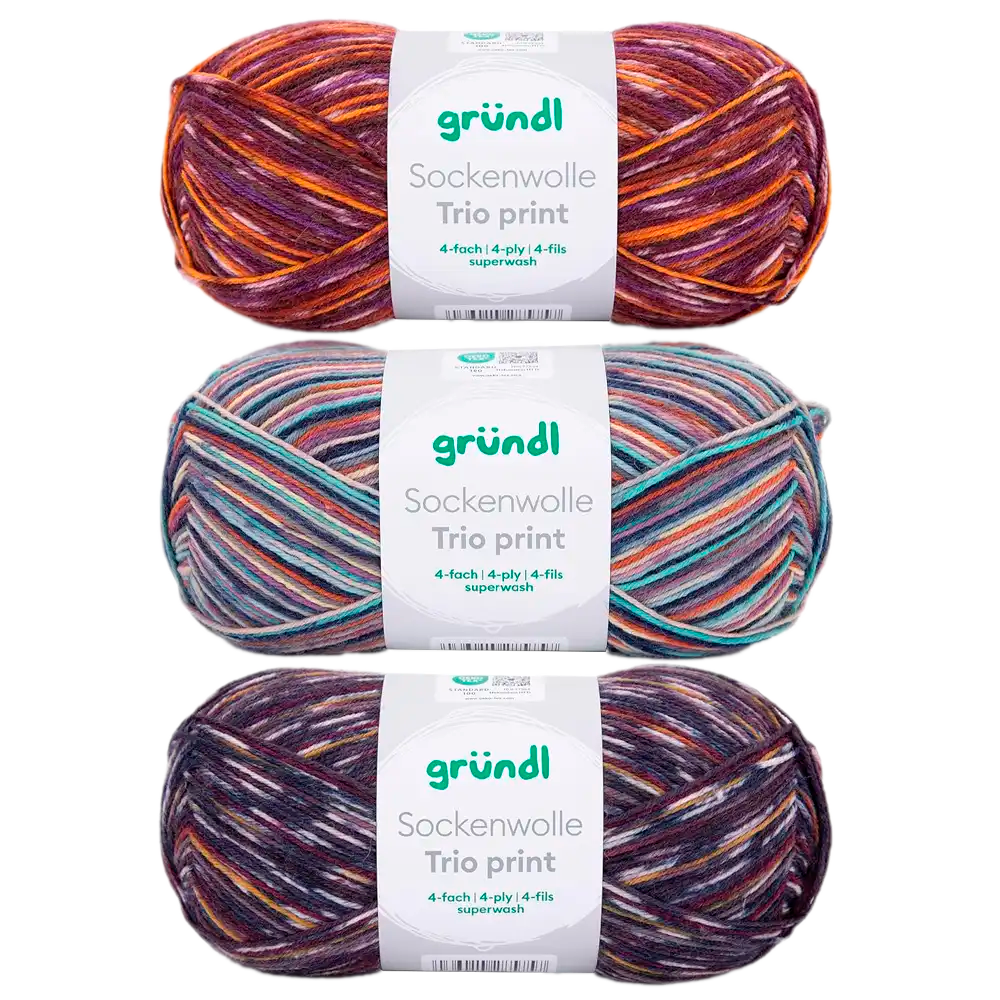 #Farbe_Gründl Trio Sockenwolle | 6229-12