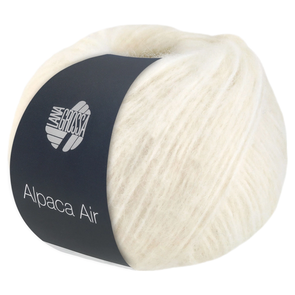 #Farbe_Lana Grossa Alpaca Air | 01 Rohweiß