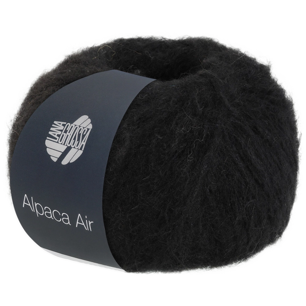 #Farbe_Lana Grossa Alpaca Air | 12 Schwarz