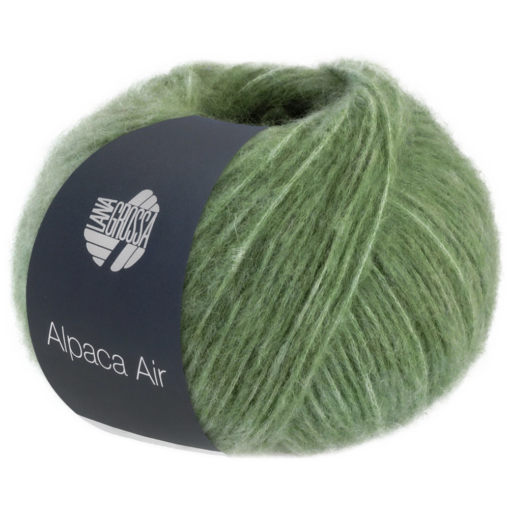 #Farbe_Lana Grossa Alpaca Air | 14 Graugrün