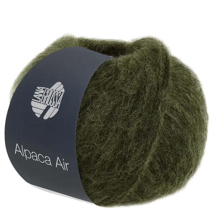 #Farbe_Lana Grossa Alpaca Air | 25 Lodengrün