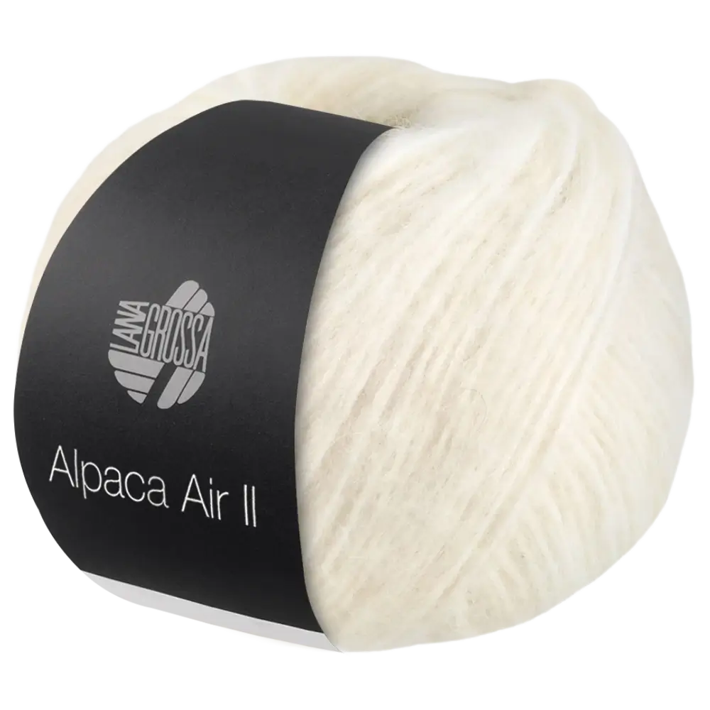 #Farbe_Lana Grossa Alpaca Air II | 01 Rohweiß