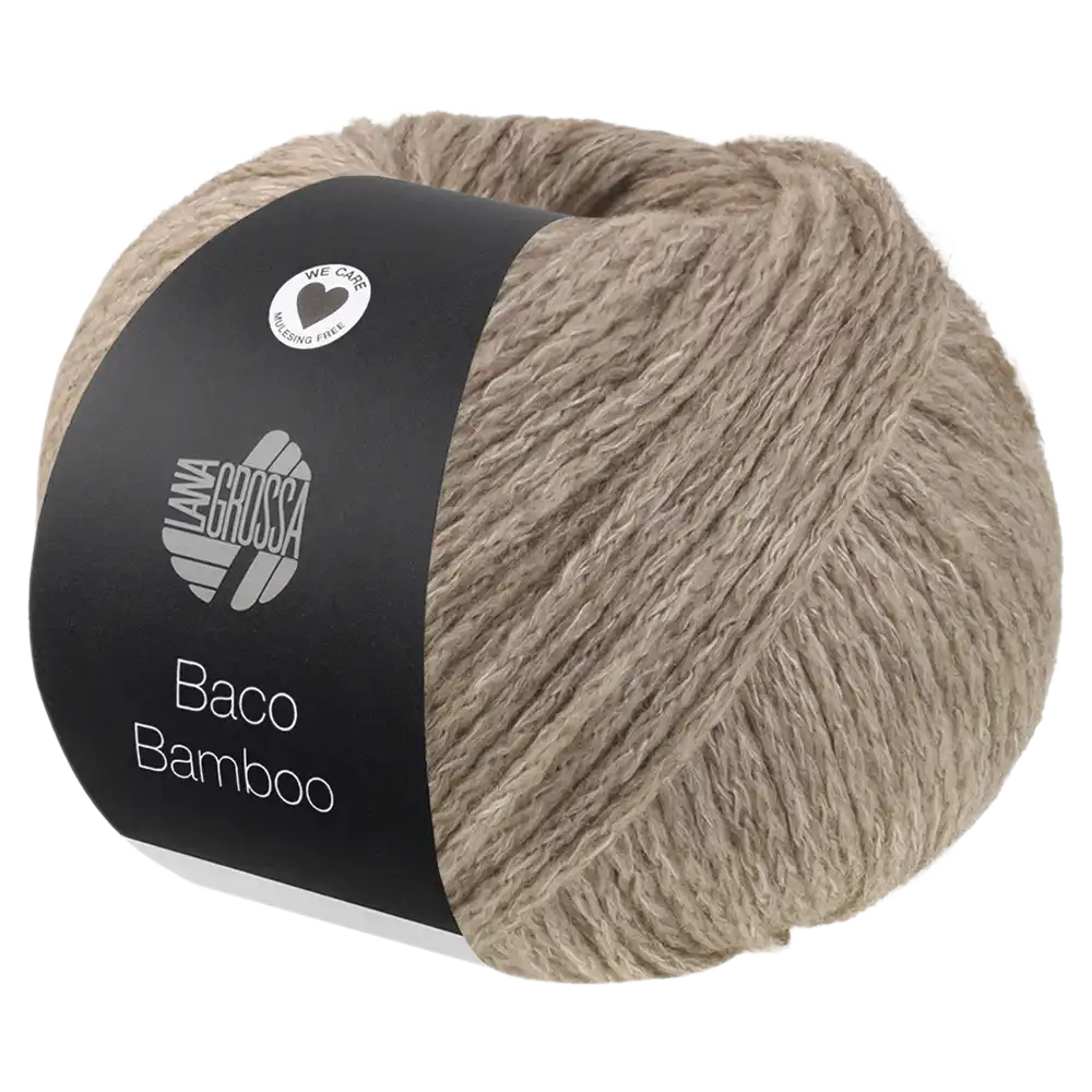 #Farbe_Lana Grossa Baco Bamboo | 15 Graubeige