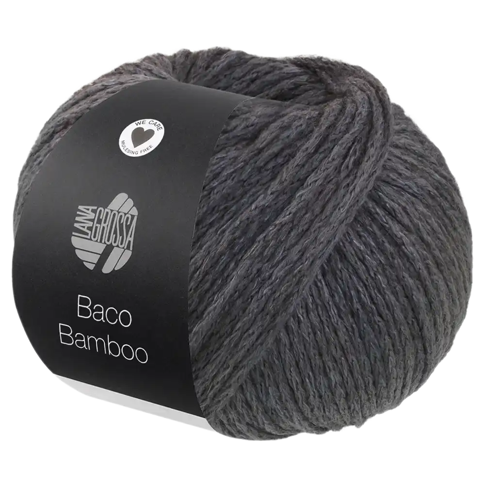 #Farbe_Lana Grossa Baco Bamboo | 17 Dunkelgrau