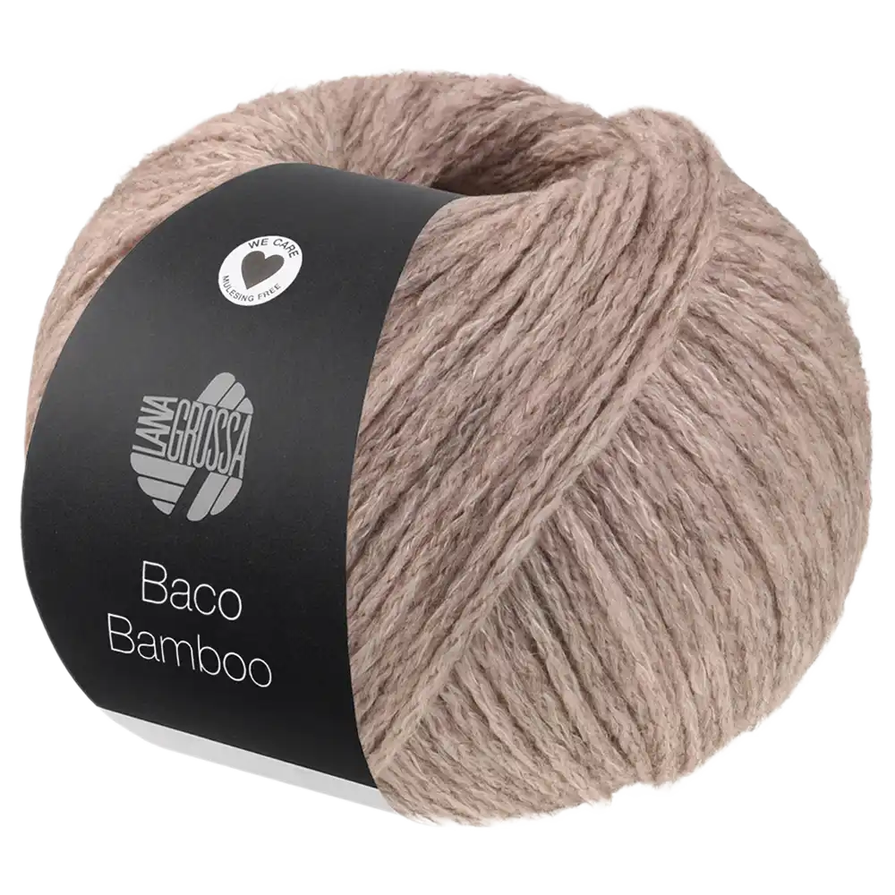 #Farbe_Lana Grossa Baco Bamboo | 01 Graurosa