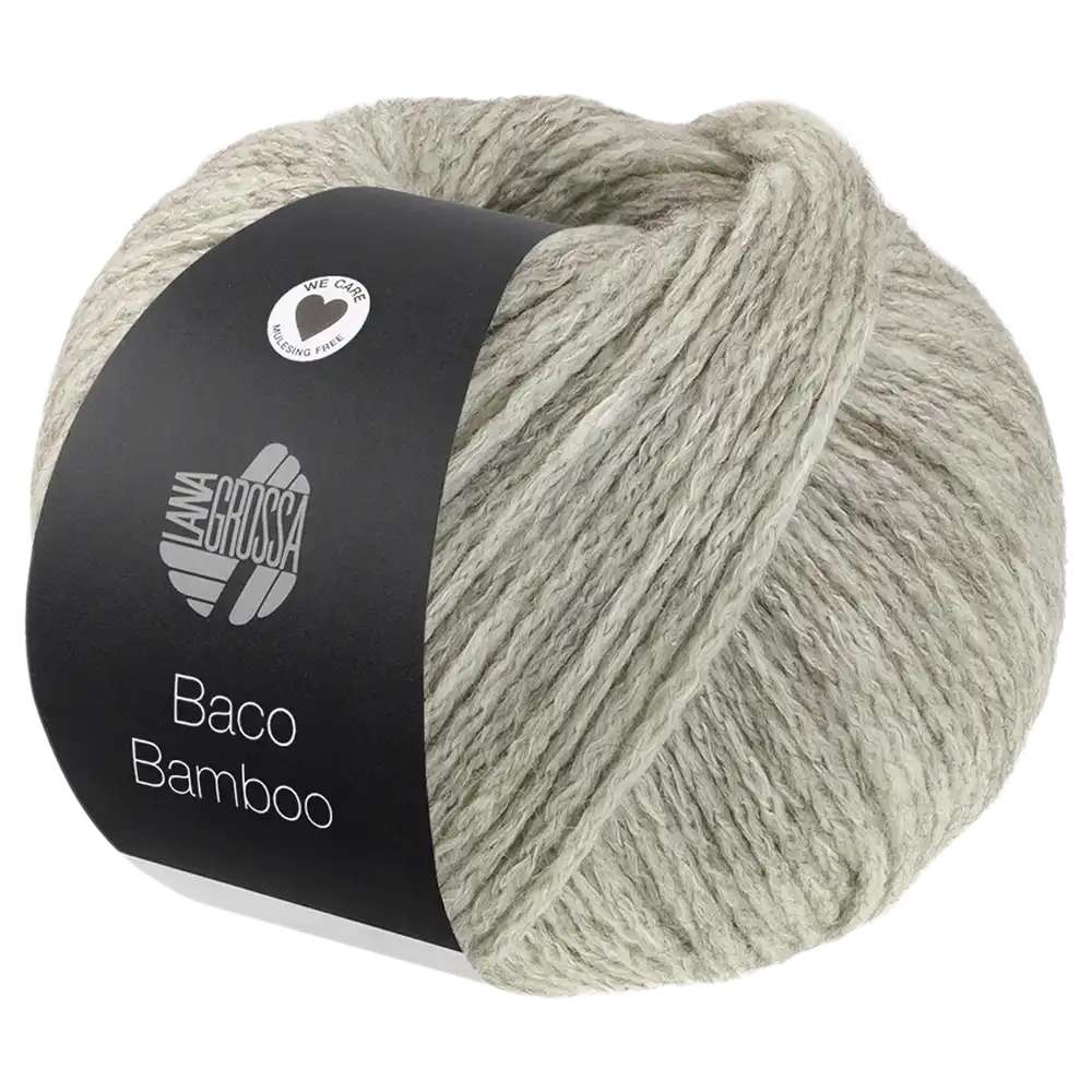 #Farbe_Lana Grossa Baco Bamboo | 06 Grünbeige