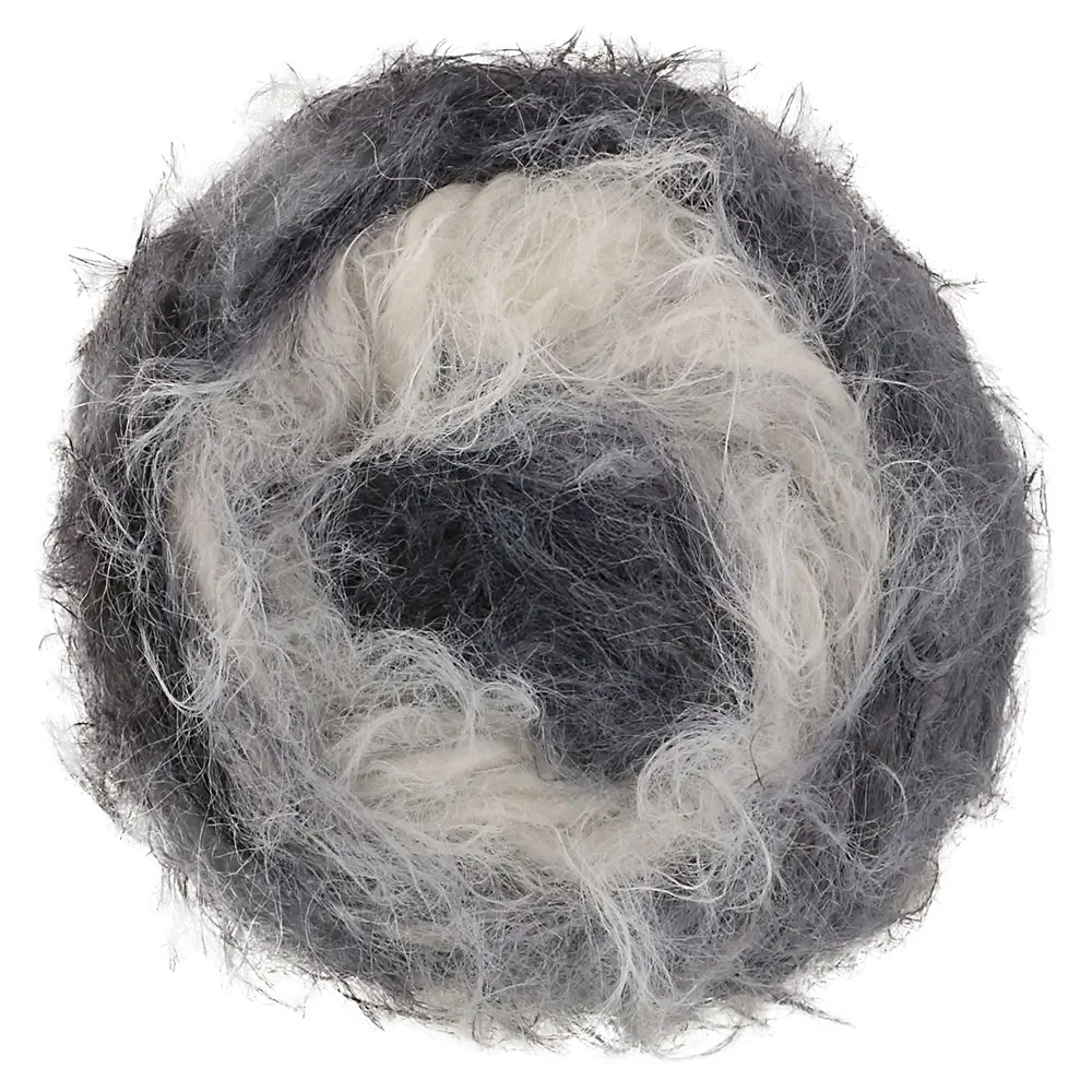 #Farbe_Lana Grossa Basta Mista | 109 Weiß/Hell-/Mittel-/Dunkelgrau/Anthrazit