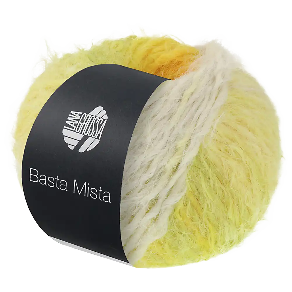 #Farbe_Lana Grossa Basta Mista | 114 Grège/Vanille/Gelb/Grüngelb/Sonnenblume/Orange