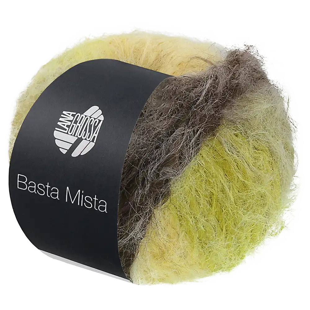 #Farbe_Lana Grossa Basta Mista | 117 Graubraun/Taupe/Gelb/Hellgelb/Helloliv