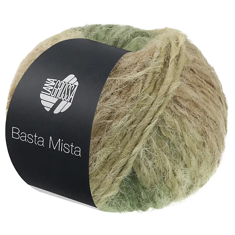 #Farbe_Lana Grossa Basta Mista | 120 Jade/Grau-/Resedagrün/Camel/Taupe