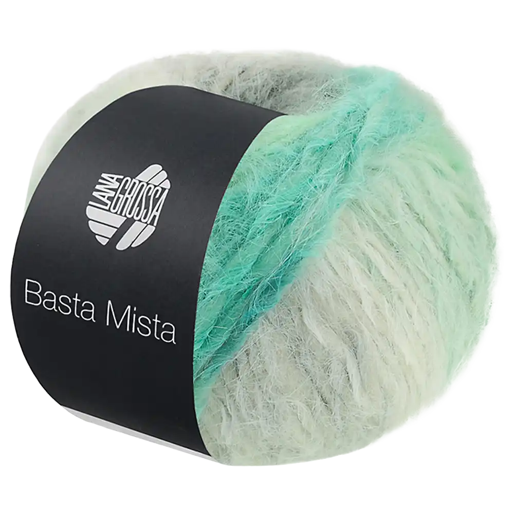 #Farbe_Lana Grossa Basta Mista | 121 Hellgrau/Grau/Weiß/Jade/Türkis/Petrol