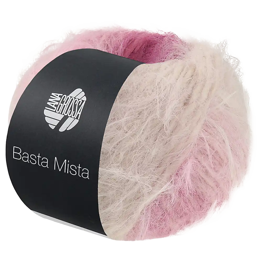 #Farbe_Lana Grossa Basta Mista | 123 Rotviolett/Fuchsia/Pink/Rosa/Rohweiß/Muschel