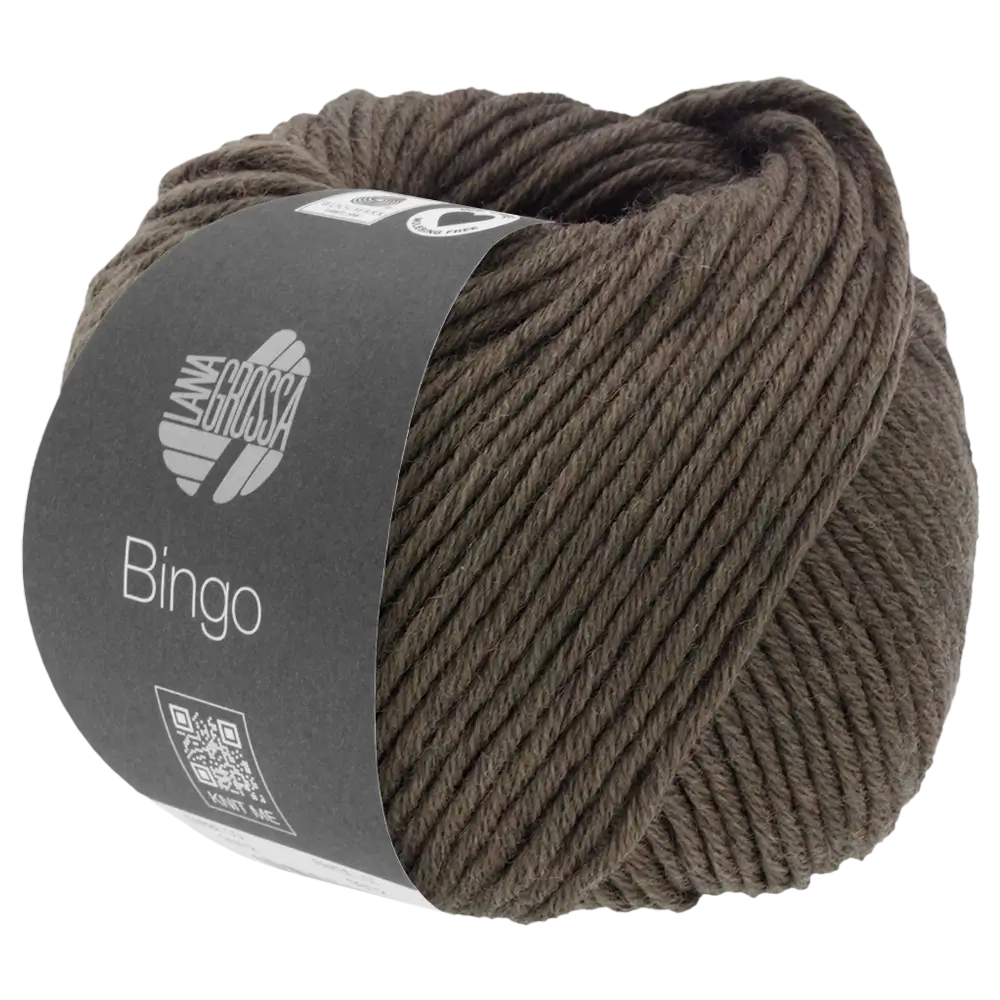 #Farbe_Lana Grossa Bingo | 1025 Dunkelbraun meliert