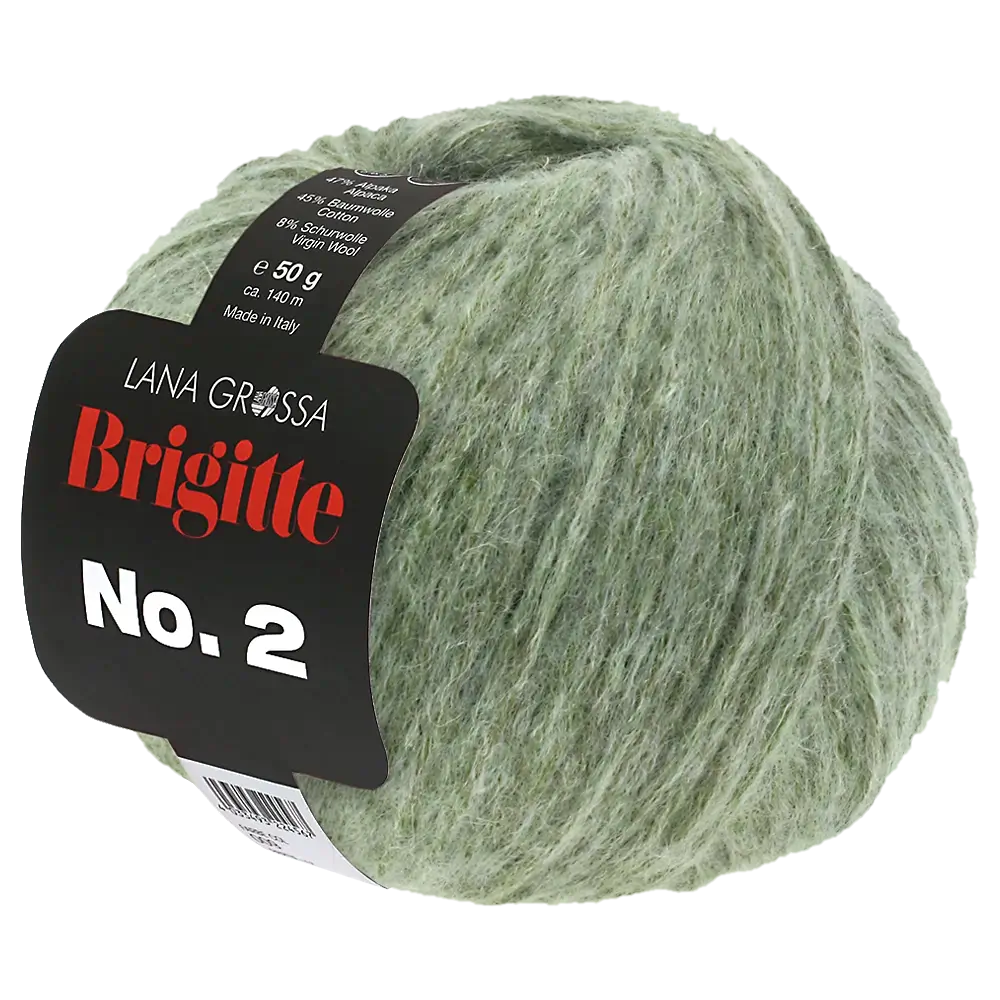 #Farbe_Lana Grossa Brigitte No. 2 | 18 Graugrün