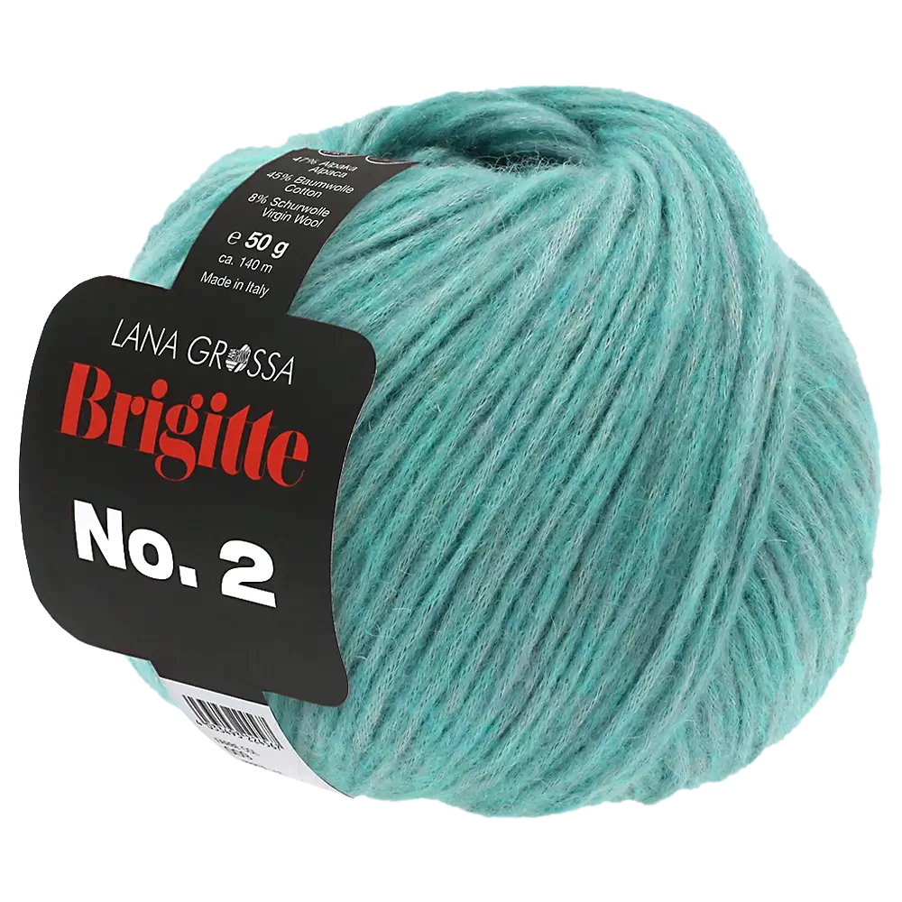 #Farbe_Lana Grossa Brigitte No. 2 | 27 Helles Seegrün