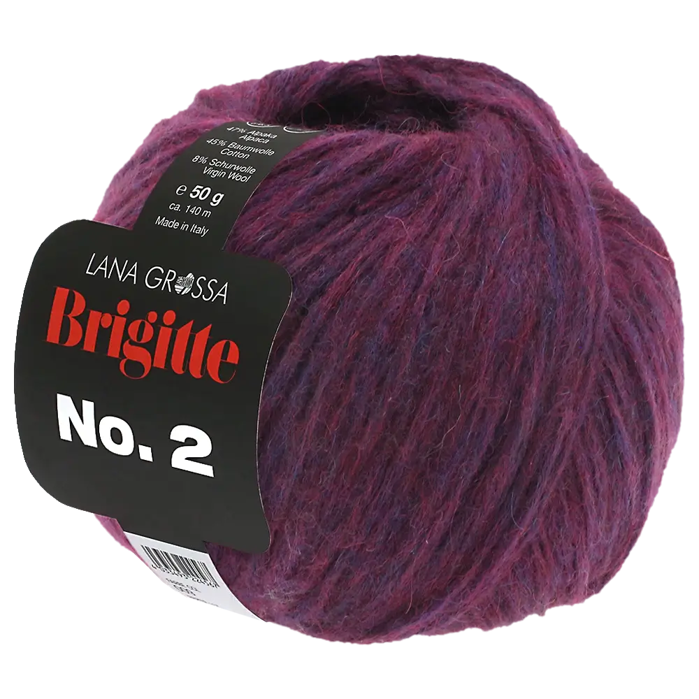 #Farbe_Lana Grossa Brigitte No. 2 | 34 Aubergine