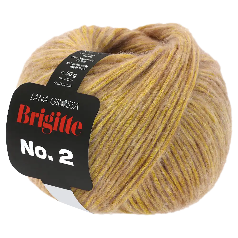 #Farbe_Lana Grossa Brigitte No. 2 | 37 Sandgelb
