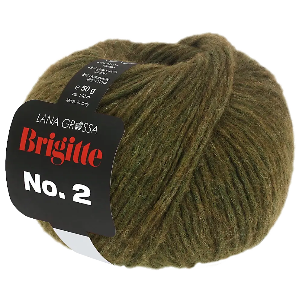 #Farbe_Lana Grossa Brigitte No. 2 | 48 Dunkeloliv