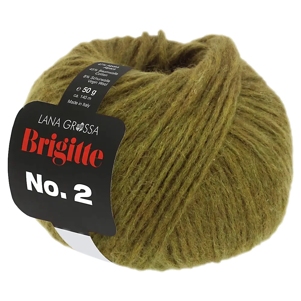 #Farbe_Lana Grossa Brigitte No. 2 | 66 Olivgrün