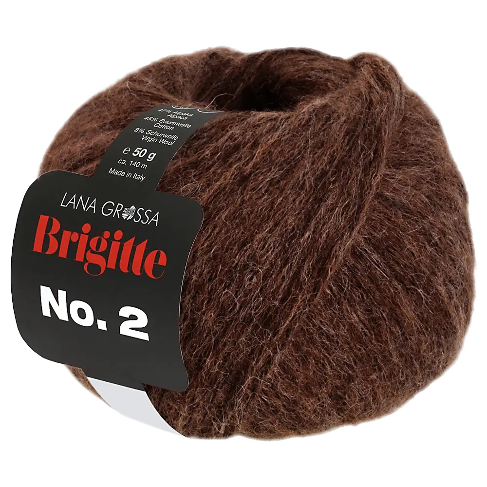 #Farbe_Lana Grossa Brigitte No. 2 | 68 Schokobraun