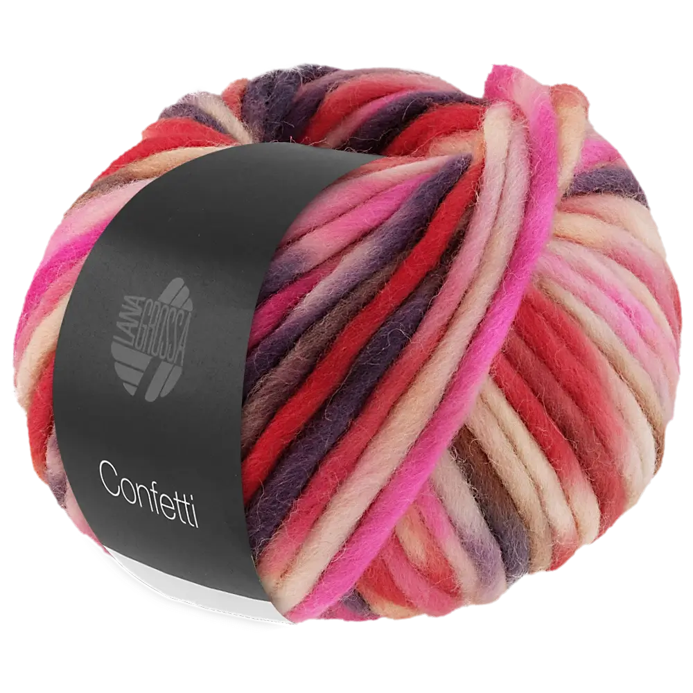 #Farbe_Lana Grossa Confetti | 17 Rosa/Pink/Fuchsia/Lachs/Grège/Pflaume