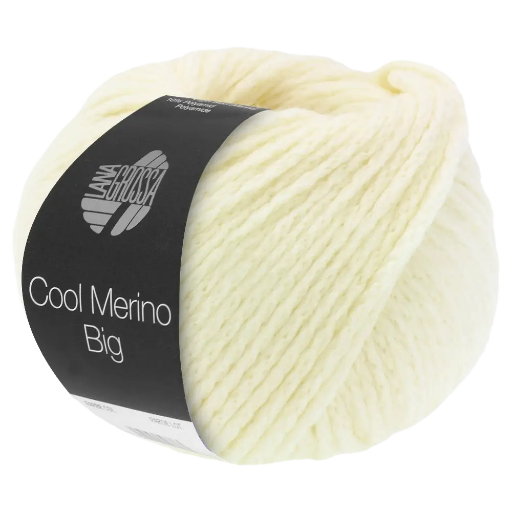 LANA GROSSA COOL MERINO BIG Häkelwolle, 90 m (50 Gramm), Kettengarn aus 90% Merinowolle
