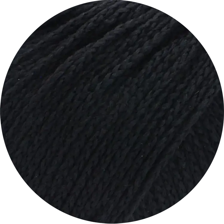 #Farbe_Lana Grossa Cool Merino Uni | 14 Schwarz