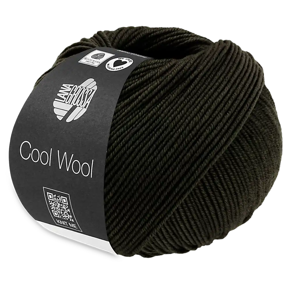 #Farbe_Lana Grossa Cool Wool | 2104 Schwarzgrün