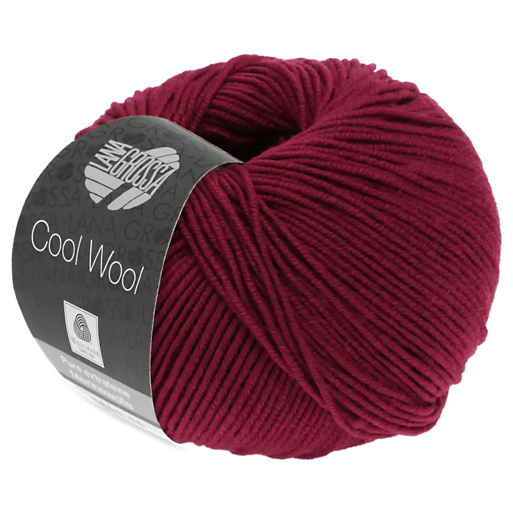 #Farbe_Lana Grossa Cool Wool | 468 Weinrot