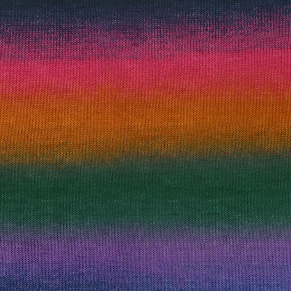 #Farbe_Lana Grossa Cool Wool Big Color | 4037 Waldgrün/Violett/Nachtblau/Pink/Himbeer/Orange/Oliv