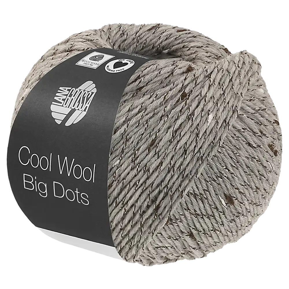 #Farbe_Lana Grossa Cool Wool Big Dots | 109 Hellgrau