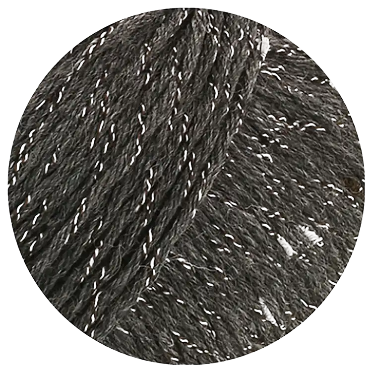#Farbe_Lana Grossa Cool Wool Big Dots | 110 Dunkelgrau