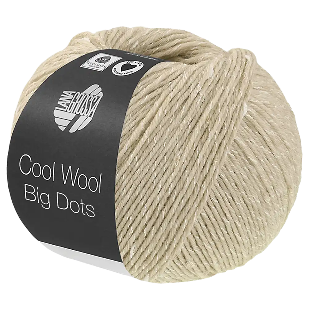 #Farbe_Lana Grossa Cool Wool Big Dots | 112 Natur