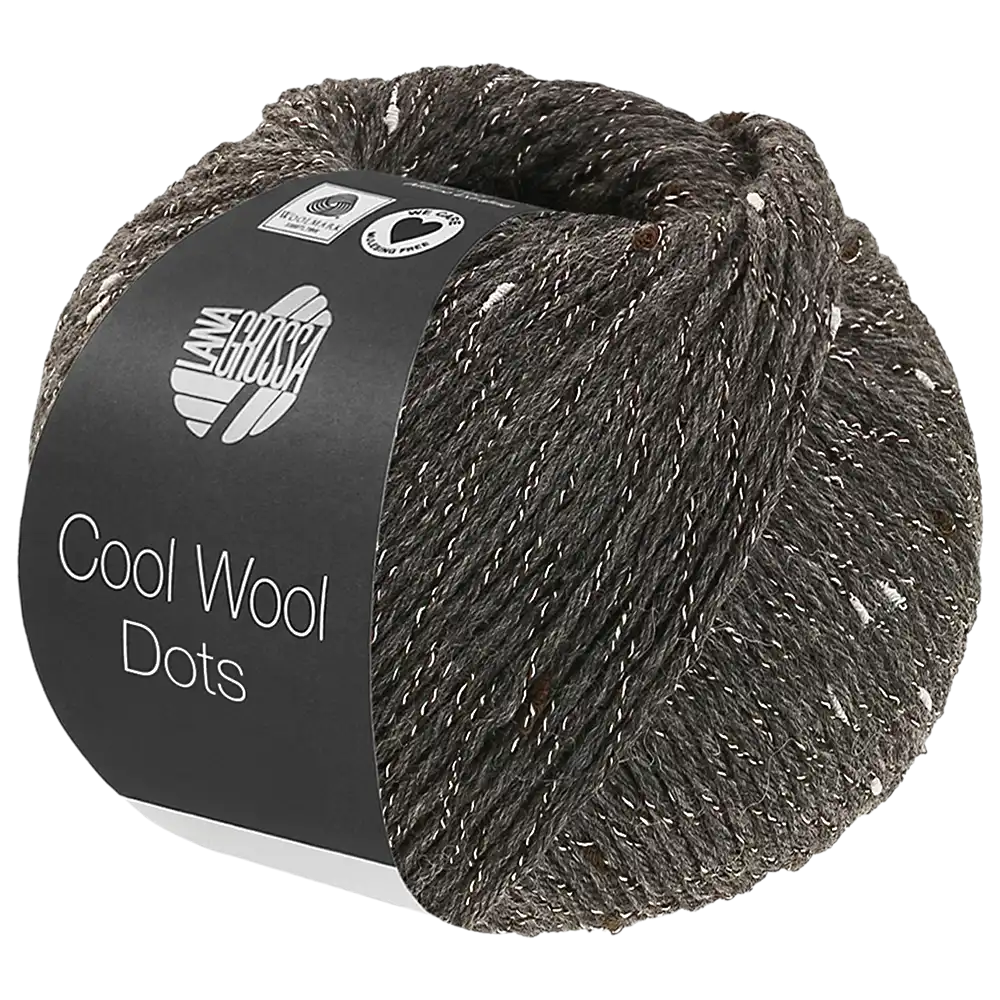 #Farbe_Lana Grossa Cool Wool Dots | 10 Dunkelgrau